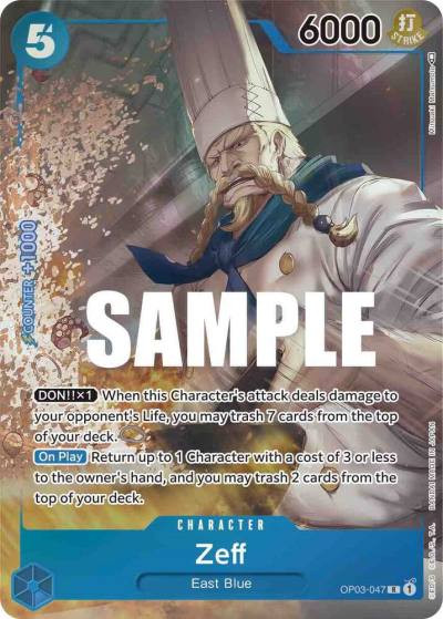 Zeff (Alternate Art) OP03-047 Pillars of Strength Card