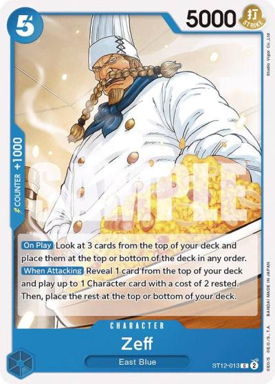 Zeff ST12-013 Starter Deck 12: Zoro and Sanji Card