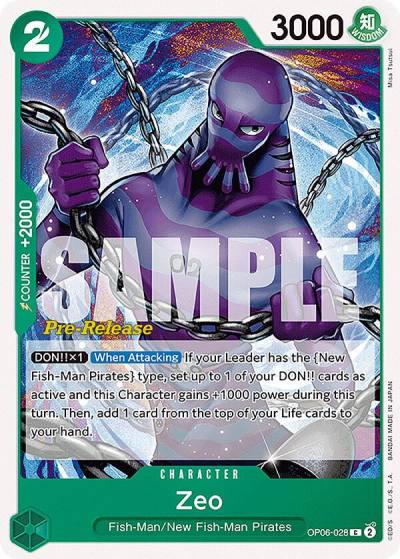 Zeo OP06-028 Wings of the Captain Pre-Release Cards Card