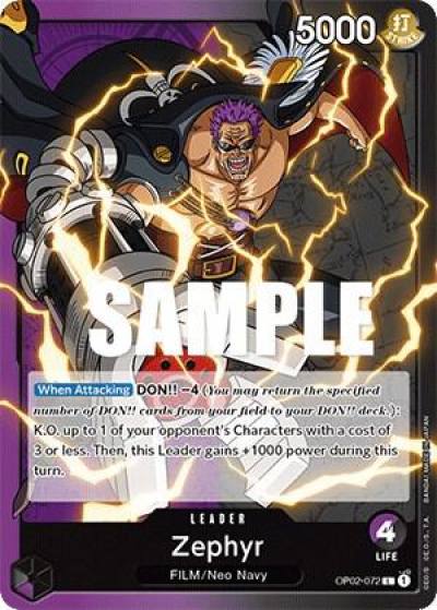 Zephyr OP02-072 Paramount War Card