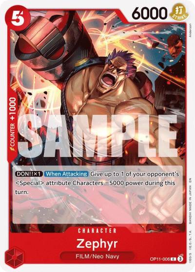 Zephyr OP11-006 A Fist of Divine Speed Card