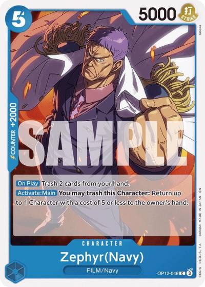 Zephyr(Navy) OP12-046 Legacy of the Master Card