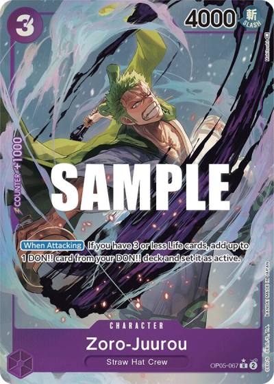 Zoro-Juurou (Alternate Art) OP05-067 Awakening of the New Era Card