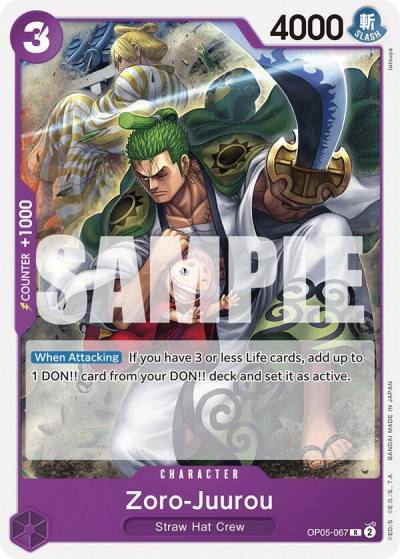 Zoro-Juurou (OP05-067) OP05-067 Starter Deck 18: PURPLE Monkey.D.Luffy Card
