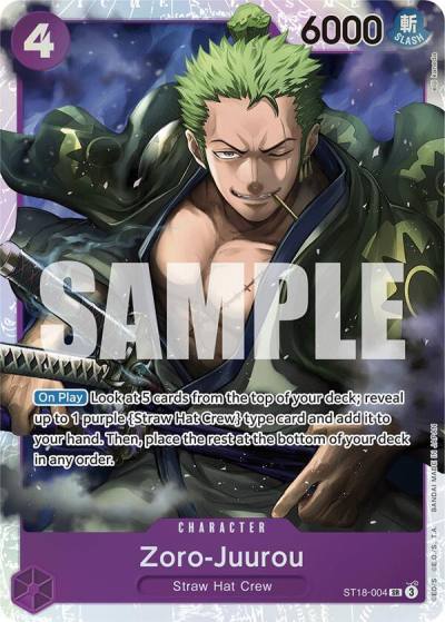 Zoro-Juurou (ST18-004) ST18-004 Starter Deck 18: PURPLE Monkey.D.Luffy Card